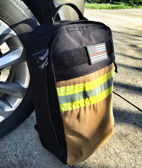 recycled fire hose wallet|firefighter recycled turnout gear backpacks.